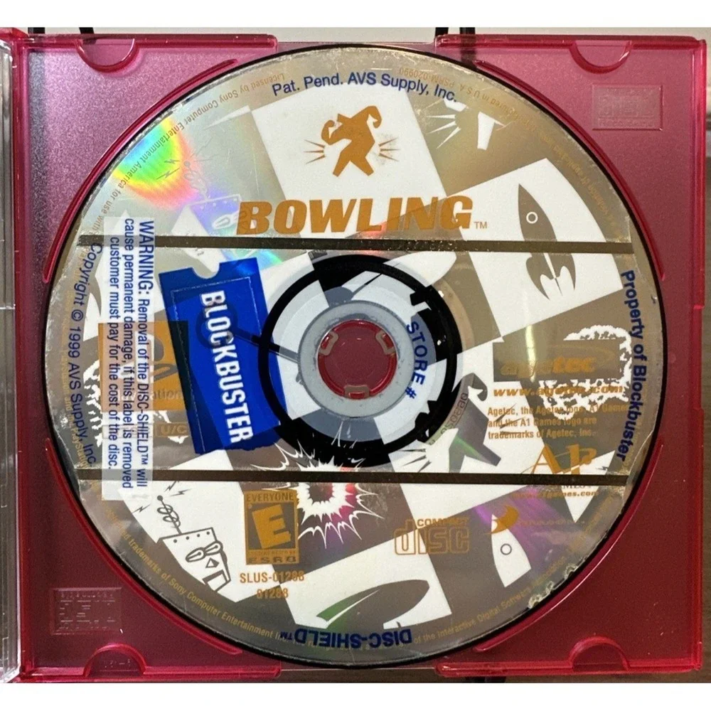 Bowling (Sony Playstation 1 PS1) BLOCKBUSTER RENTAL